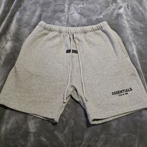 Fear of God Essentials Gray Athletic Shorts